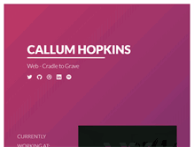 Tablet Screenshot of callumhopkins.com